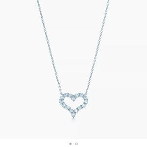 Tiffany Diamond Heart Platinum necklace